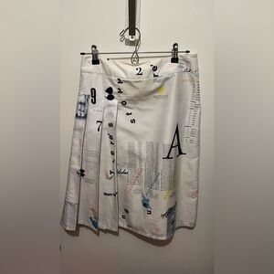 Adidas Rare Pleated Newspaper Midi Skirt